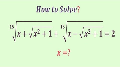 Can you crack this algebra mathematics problem | Olympiad rational problem  | Can you solve? | x=?
