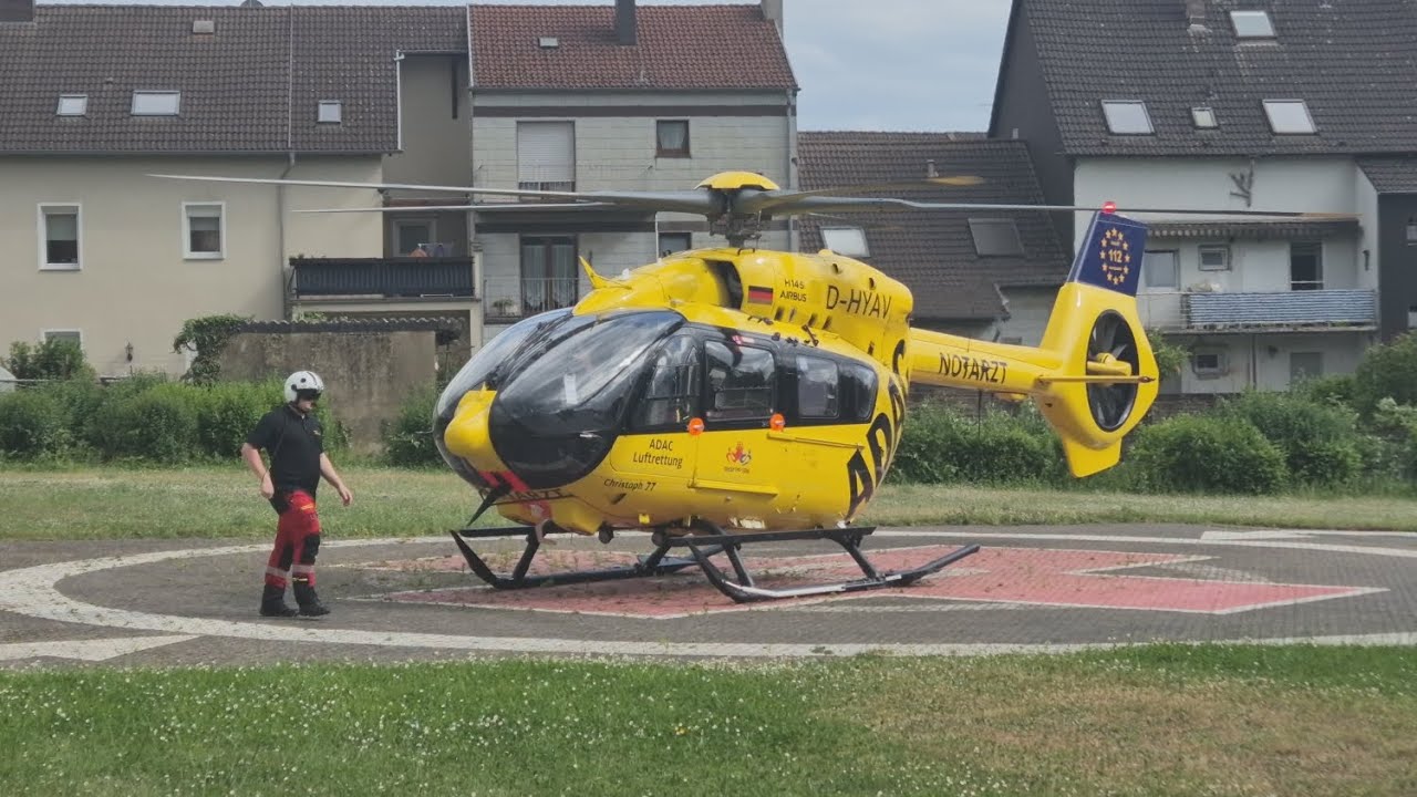 Christoph 77 endlich mir der H145 D3 in Völklingen erwischt 🤩