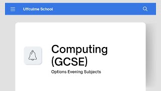 Computing | Year 9 Options Evening | Uffculme School