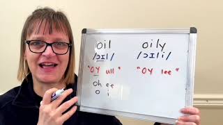 How to Pronounce Oil and Oily (Diphthong ɔɪ, Dark L, Vowel to Vowel Linking)