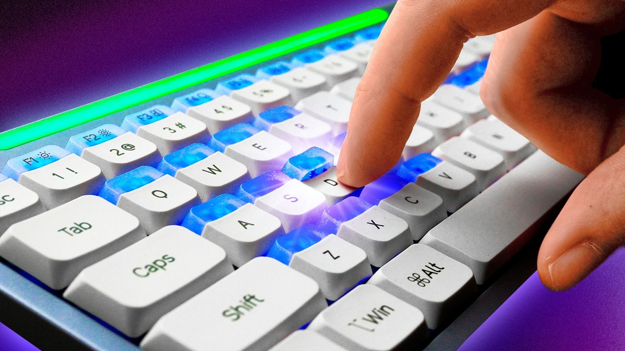 Nics Hesper 64(100) キーボード 本体 フルバージョン They fit 100 keys into 64 spaces - Nics Hesper64 keyboard - YouTube