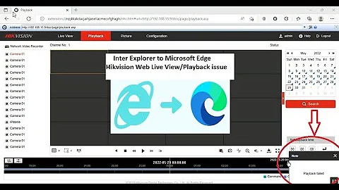 Hikvision web not working in  Internet Explorer (Solved)