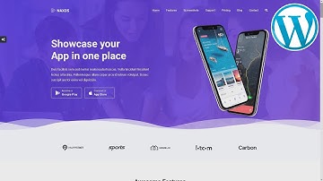 Naxos App Landing Page ★ WordPress Themes & Templates ★