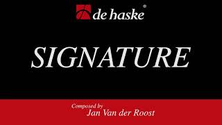 Signature Jan Van Der Roost