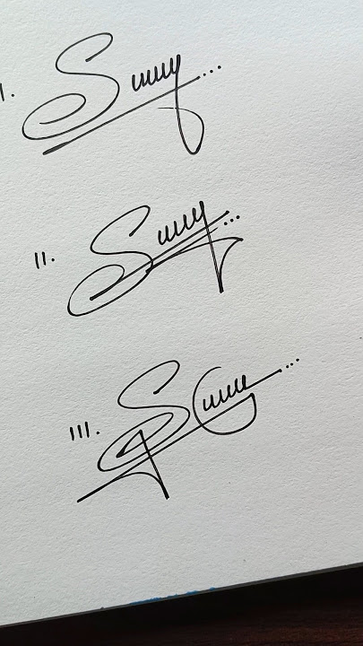 How to Sign the Letter S?❤️