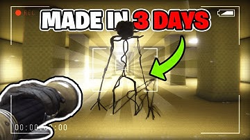 I made the Scariest Backrooms Game in 3 Days!