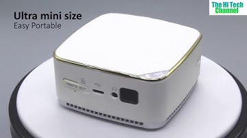 Wejoy DL-S8+ DLP Mini Projector Android 5.1 50 ANSI Lumens 1GB DDR3 8GB EMMC Airplay Miracast DLNA