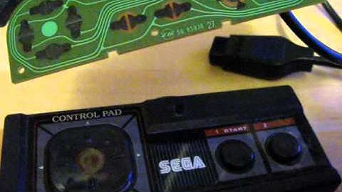 NES controller modded for use with Master System