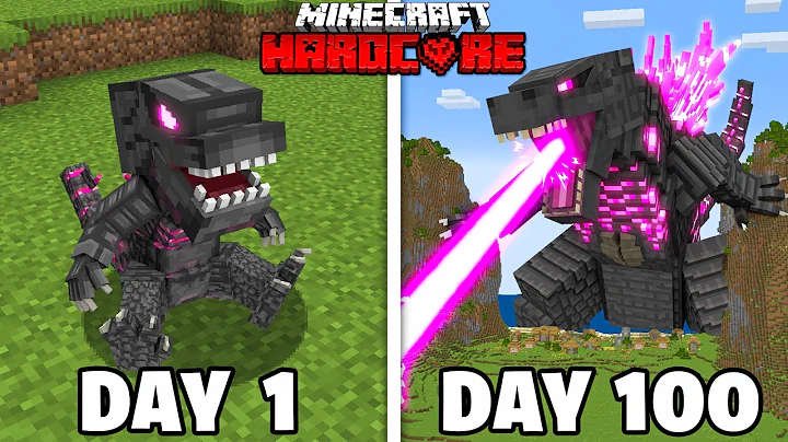 I Survived 100 Days as GODZILLA in Minecraft