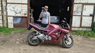 cbr600f3 Подготовка мотоцикла к мотосезону + грязный bernout