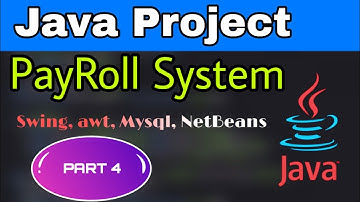 4/11 - Payroll management System | Java project | Netbeans And Mysql | step by step | New Employee