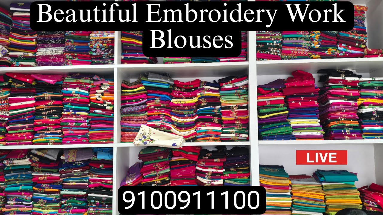 Beautiful Embroidery Work Blouses