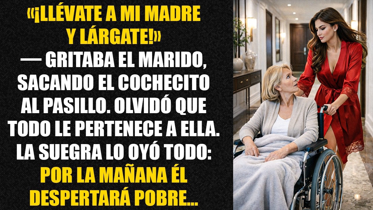 «¡Llévate a mi madre y lárgate!» — gritaba el marido, sacando el cochecito al pasillo. Olvidó...