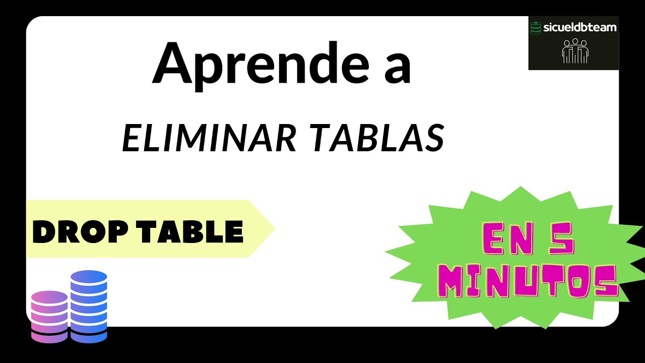 Cómo eliminar tablas en SQL