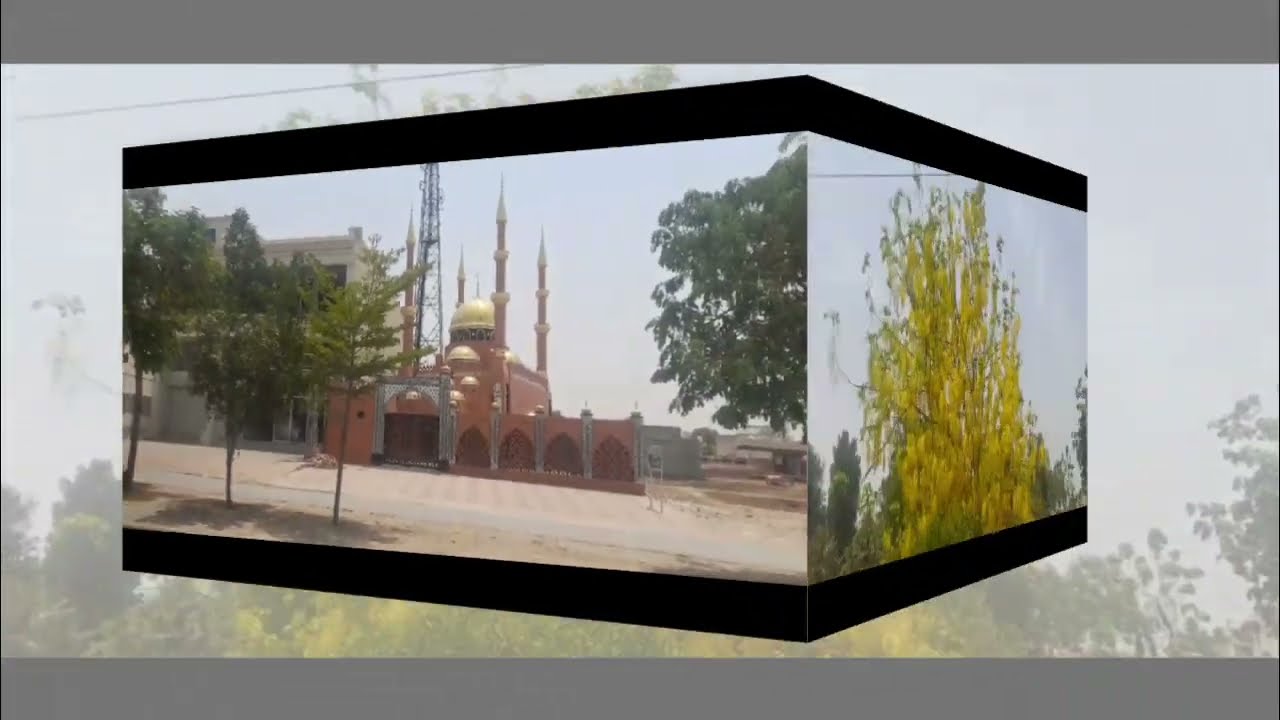 Golden Mosque and Yellow Flowers