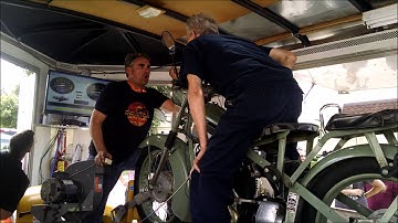 1954 Nimbus Danish Motorycle on the Dyno