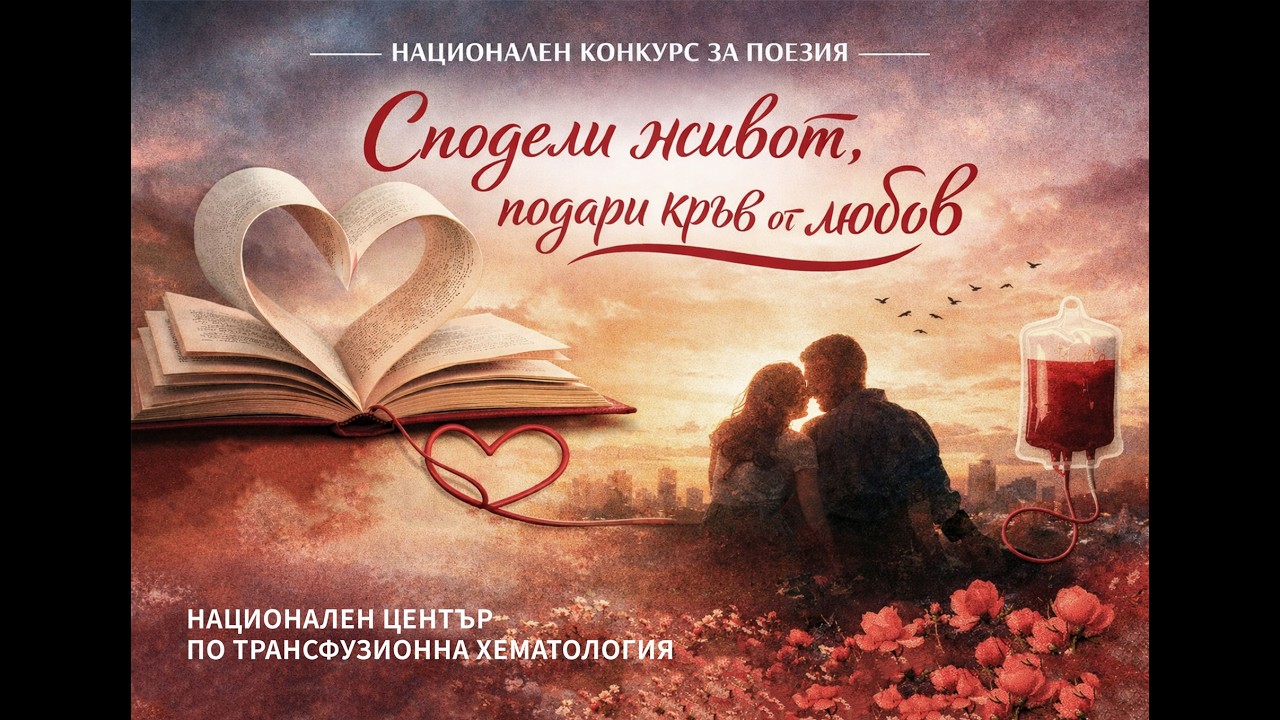 Финал на Националния конкурс за поезия „Сподели живот, подари кръв от любов“ - НЦТХ 14.02.2026
