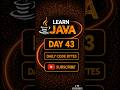 #day43 Learn Java in Tamil #java #tamil #code #easycode #dailycode #easytolearnforbegginers