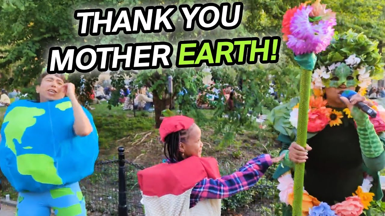 Hila the Earth Performs in Washington Square Park on 420!