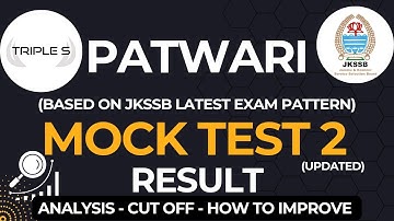 Patwari Mock Test 2 Updated : Result - Analysis - Cut Off  @TripleSClasses app || How to Improve