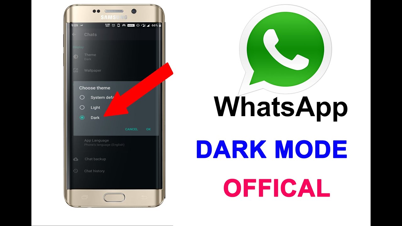 whatsapp dark mode how to enable Official version I How to turn on dark