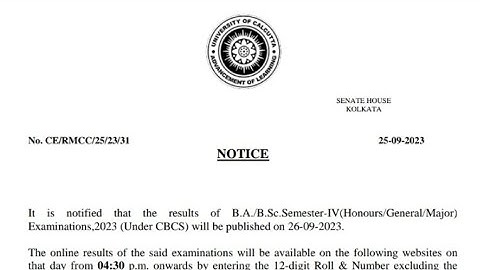 CU আবার রেজাল্টের নোটিস দিলো || 4 সেমের রেজাল্টের তারিখ  || cu even sem result Notice || cu 2023