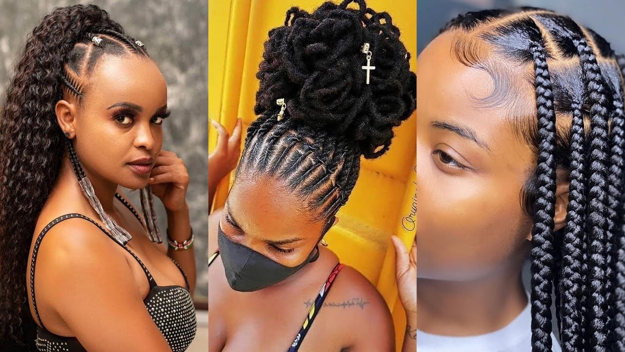Latest Braided Hairstyles 2023 female| Beautiful Vacation hairstyles  |African Braids Hairstyles 2023 - YouTube