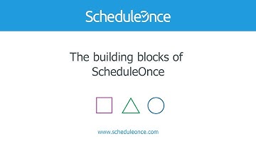 The building blocks of ScheduleOnce