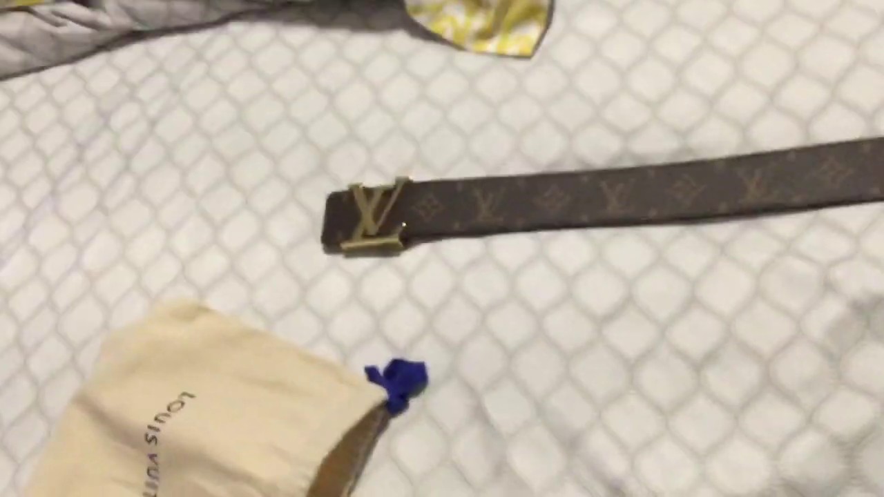 Louis Vuitton belt unboxing (authentic) - YouTube