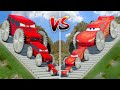 Big & Small Red Vizor with Monster Saw wheels vs Mcqueen with Saw wheels - which is best?