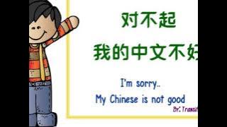 Dui bu qi wo de zhong wen bu hao