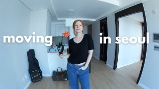 moving in seoul  new apartment tour, renting in korea, setting up our house vlog