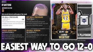 FAST AND EASIEST WAY TO GO 12-0! BEST DEFENSIVE SETTINGS AND OFFENSIVE PLAYS! NBA 2K20 MyTeam