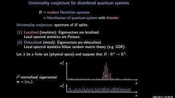 Antti Knowles / Spectral phases of Erdös-Rényi graphs