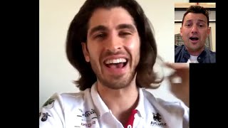 Antonio Giovinazzi's Instagram Live with F1's Will Buxton (7th March 2020)