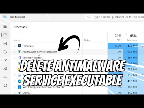 Delete atau Hapus Antimalware Service Executable di Windows