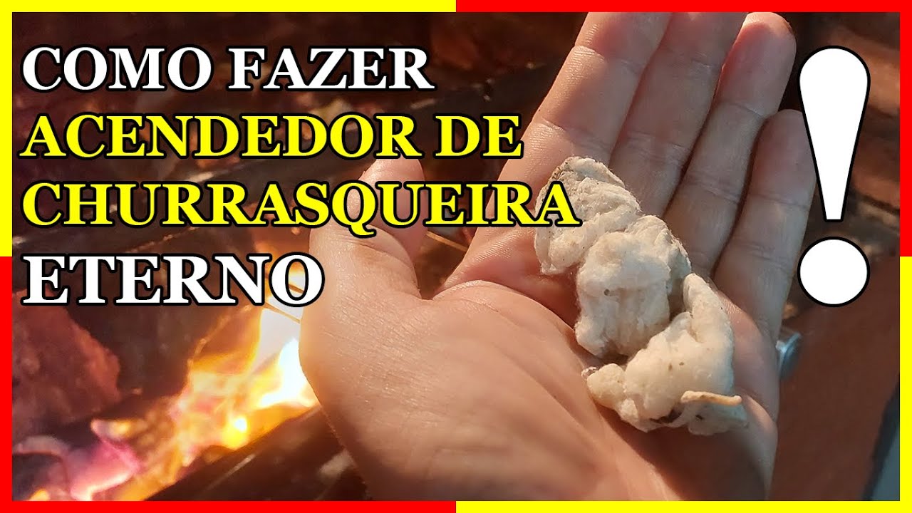 COMO FAZER ACENDEDOR DE CHURRASQUEIRA BARATO E ETERNO COM ALGODÃO E ...