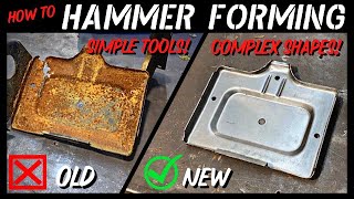 Steel Plate HAMMER FORMING!! Step By Step with Simple Tools - G10 Van Battery Tray