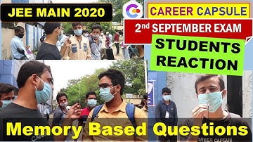 JEE MAIN 2020 (September)  Day 2: Students
