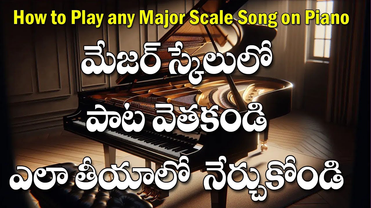 How to Play any Major Scale Song on Piano - YouTube