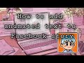 How to add animated text to Facebook story| typewriter text Tutorial| Only Dara 🌼