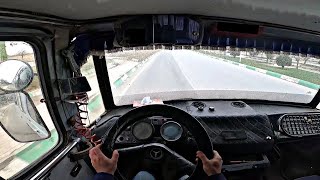 رانندگی با مینی بوس مرسدس بنز ۳۰۹ مدل ۱۳۶۳ driving a benz minibus made in iran