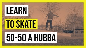 How to frontside 50-50 a hubba | Learn to skate | Skateboard tricks