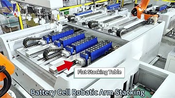Battery Cell Robotic Arm Automatic Stacking