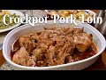 EASY CROCKPOT PORK LOIN WITH BROWN SUGAR AND BALSAMIC GLAZE: Delicious fall-apart pulled pork recipe