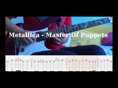 Metallica - Master Of Puppets 1st solo (with tabs)