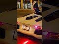 Lamborghini Aventador Shooting Out Big Flame At Tank Kitchen &amp; Bar.