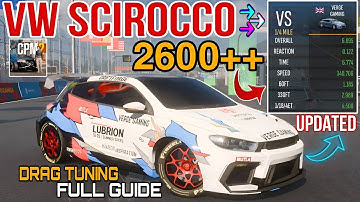 SNELSTE VW SCIROCCO DRAG TUNING SETUP | M838T MOTOR | CAR PARKING MULTIPLAYER 2 (BIJGEWERKTE GIDS)