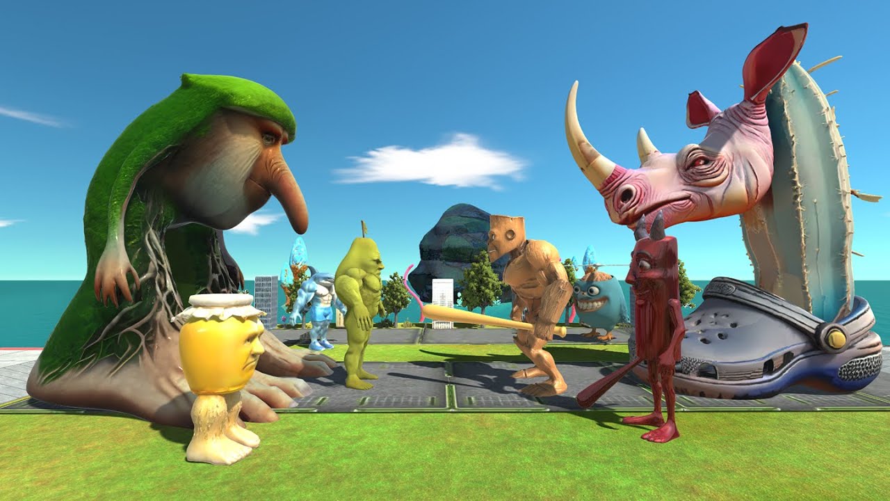 Brainrot Animal Memes: Udindinmadin Team vs Tung Tung Tung Sahur Team in ARBS