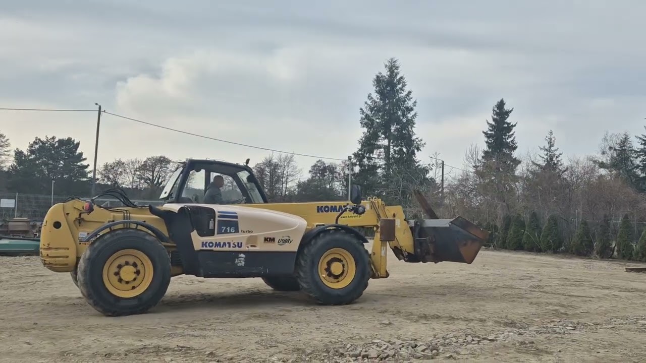 KOMATSU WH 716 ŁADOWARKA TELESKOPOWA 2005R. KM MASZYNY  BUDOWLANE WWW.KMRENT.PL 56-300 MILICZ